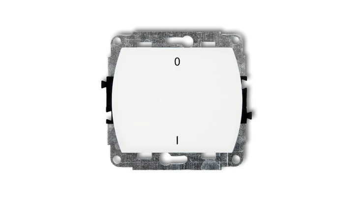 TREND Łącznik dwubiegunowy podświetlany biały WP-9L