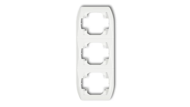 TREND Ramka pionowa potrójna biały RV-3