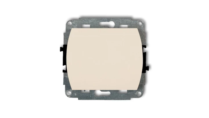 TREND Łącznik jednobiegunowy podświetlany beżowy 1WP-1L