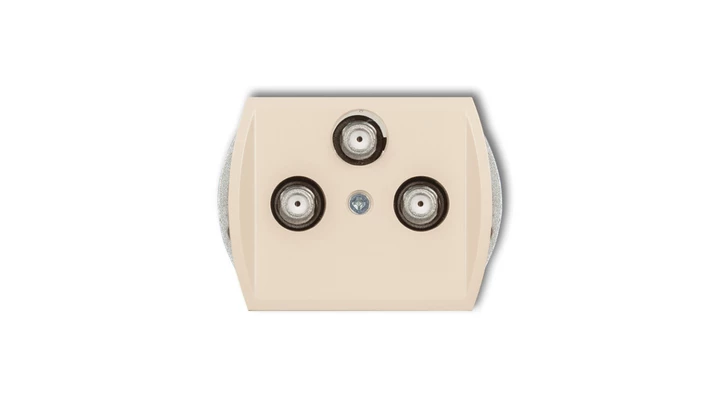 TREND Gniazdo multimedialne 3F DATA (Vectra) beżowy 1GMV