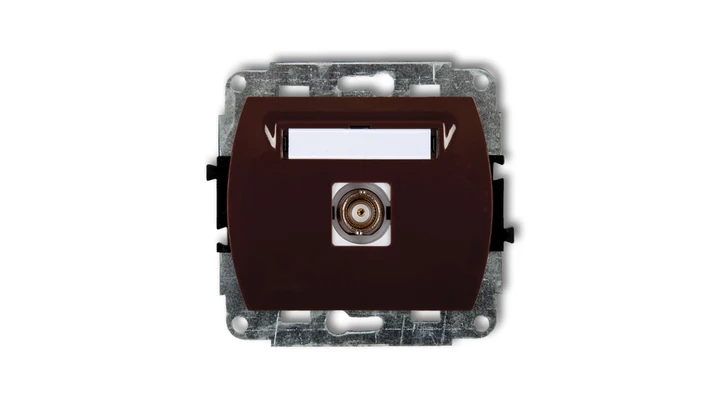 TREND Gniazdo pojedyncze BNC brązowy 4GBNC-1