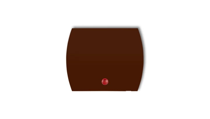 Klawisz z oczkiem do łączników serii TREND i LOGO brązowy 4KZO