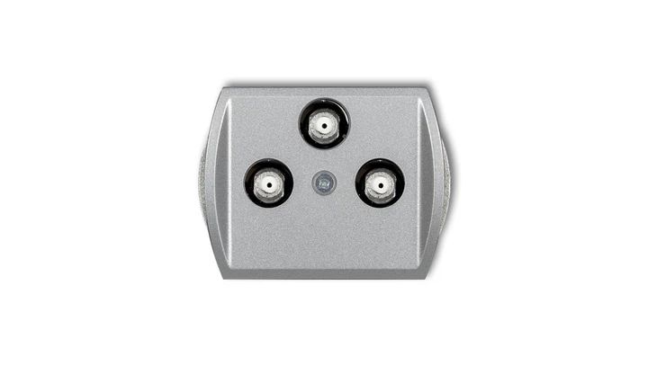 TREND Gniazdo multimedialne 3F DATA (UPC) srebrny metalik 7GMU