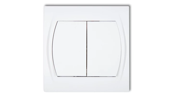 LOGO Przycisk świecznikowy biały LWP-44.1