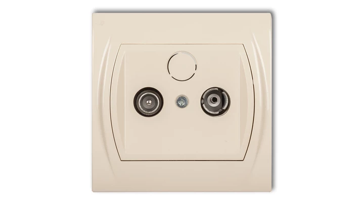 LOGO Gniazdo antenowe RTV końcowe 2dB beżowy 1LG2K