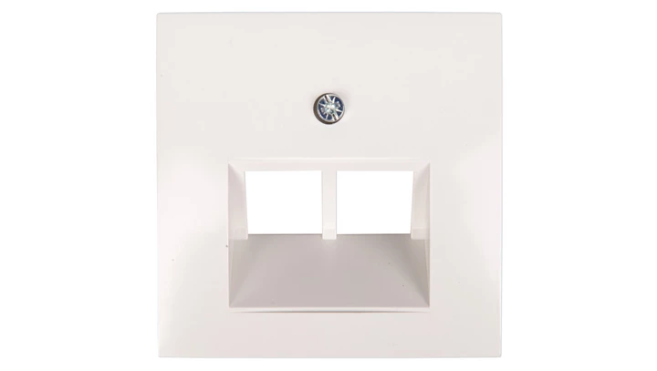 Berker/B.Kwadrat Element centralny gniazda przyłączeniowego 2xUAE śnieżnobiały 5314098989