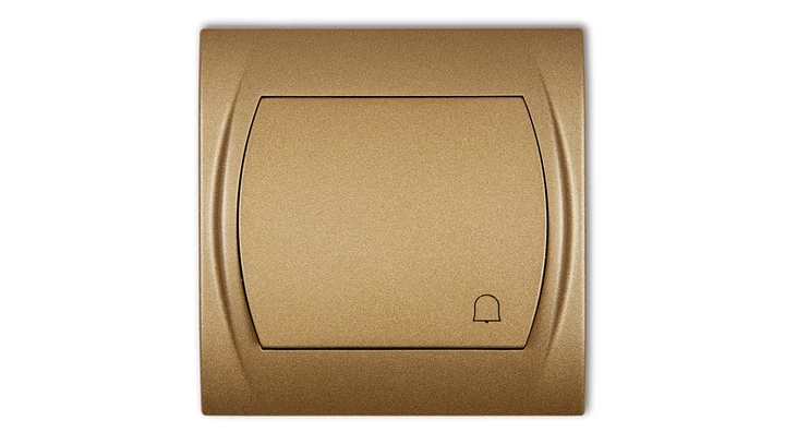 LOGO Przycisk /dzwonek/ złoty metalik 8LWP-4