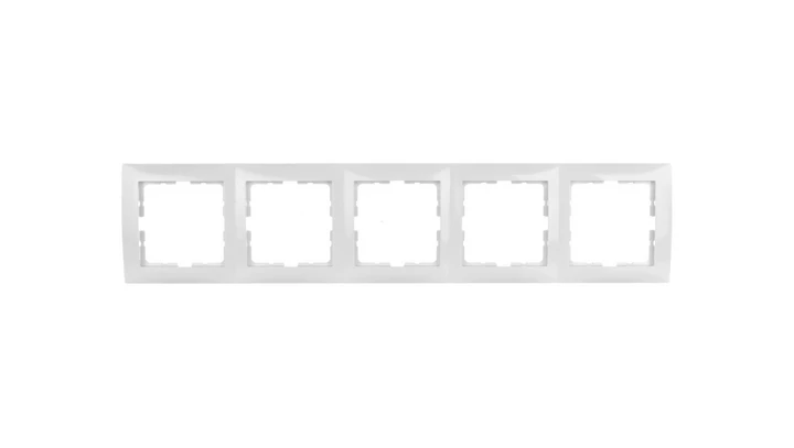 Berker B.Kwadrat Ramka pięciokrotna biała 5310158989