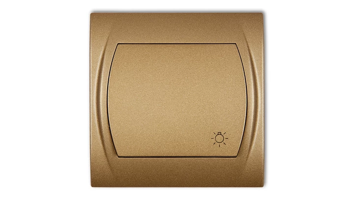 LOGO Przycisk /światło/ podświetlany złoty metalik 8LWP-5L