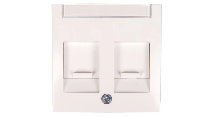 Berker/B.Kwadrat Element centralny podwójny śnieżnobiały 11818989