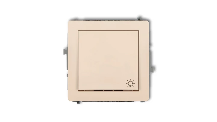 DECO Przycisk /światło/ beżowy 1DWP-5