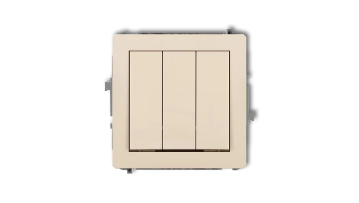 DECO Łącznik potrójny beżowy 1DWP-7