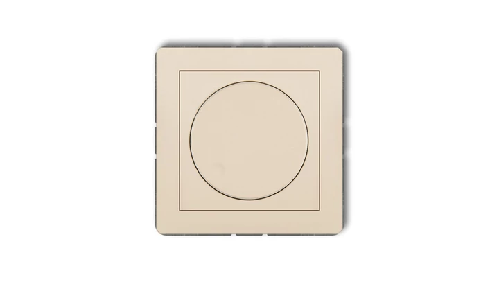 DECO Ściemniacz elektroniczny przyciskowo-obrotowy do lamp LED beżowy 1DRO-2