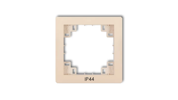 Ramka pośrednia do łączników IP44 beżowy 1DRPH