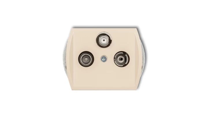 TREND Gniazdo antenowe RTV-SAT końcowe multimedialne (Internet) beżowy 1GM