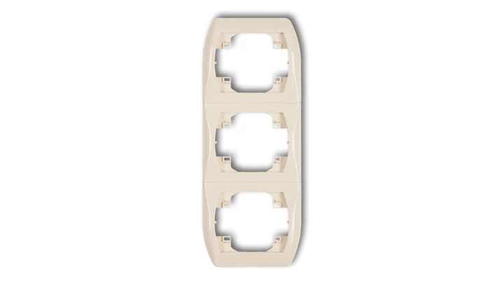 TREND Ramka pionowa potrójna beżowy 1RV-3