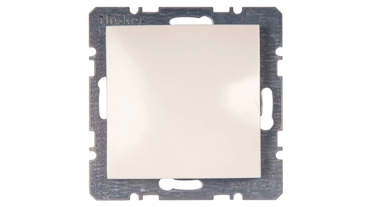 Berker/B.Kwadrat Zaślepka z elementem centralnym kremowa 10098982