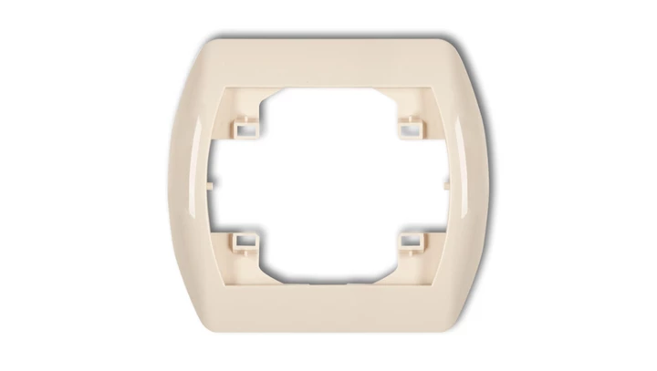 TREND Ramka pozioma pojedyncza beżowy 1RH-1