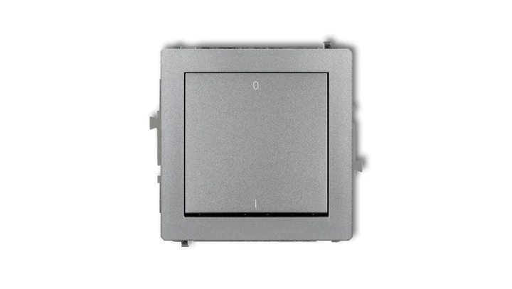 DECO Łącznik dwubiegunowy srebrny metalik 7DWP-9