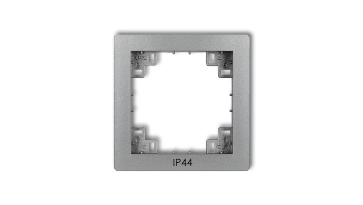 Ramka pośrednia do łączników IP44 srebrny metalik 7DRPH