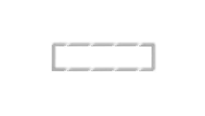 Ramka wypełniająca poczwórna serii DECO srebrny metalik 7DRW-4