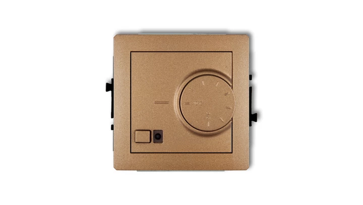 DECO Regulator temperatury elektroniczny z czujnikiem powietrznym złoty metalik 8DRT-2