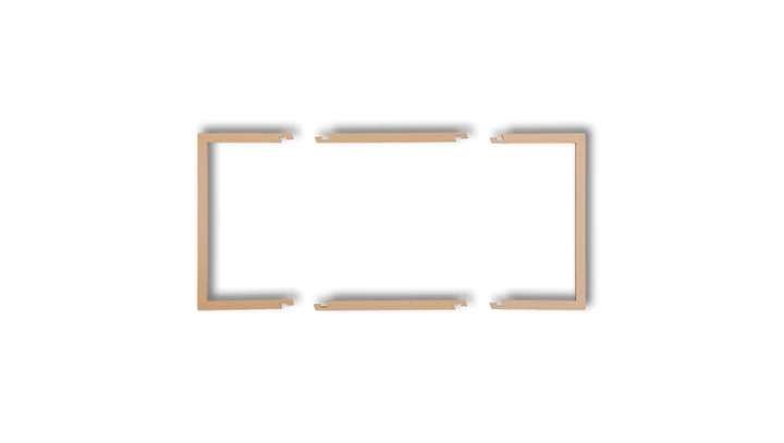 Ramka wypełniająca podwójna serii DECO złoty metalik 8DRW-2