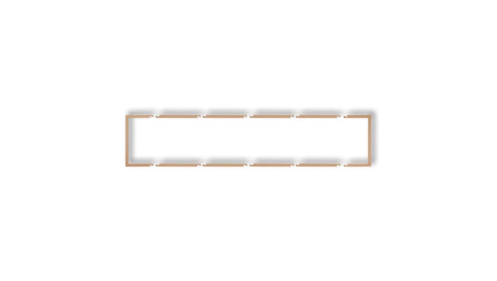 Ramka wypełniająca pięciokrotna serii DECO złoty metalik 8DRW-5