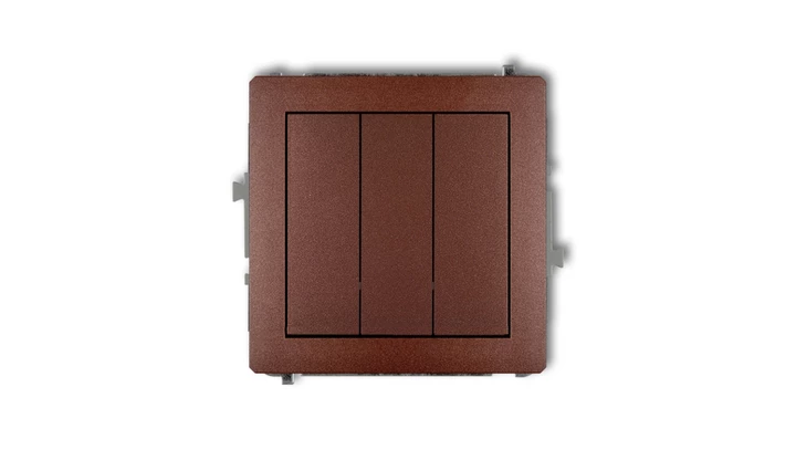 DECO Łącznik potrójny brązowy metalik 9DWP-7