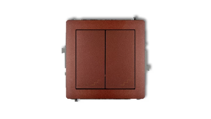 DECO Łącznik podwójny schodowy brązowy metalik 9DWP-33