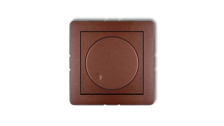 DECO Ściemniacz elektroniczny przyciskowo-obrotowy brązowy metalik 9DRO-1