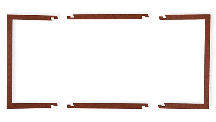Ramka wypełniająca podwójna serii DECO brązowy metalik 9DRW-2