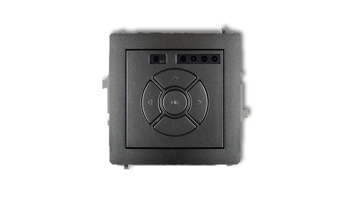 DECO Sterownik roletowy elektroniczny (sterowanie lokalne i pilotem, sterowanie strefą i podstrefą) grafitowy 11DSR-4