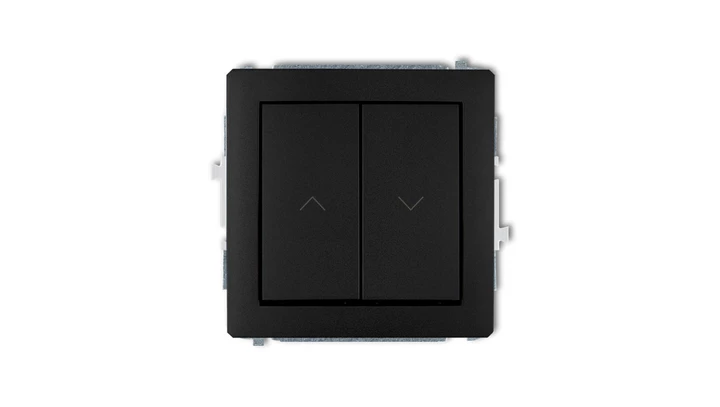 DECO Łącznik żaluzjowy czarny mat 12DWP-8