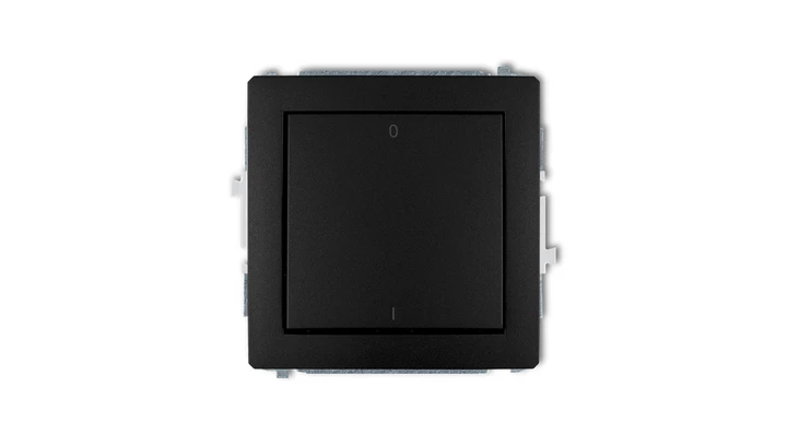 DECO Łącznik dwubiegunowy czarny mat 12DWP-9