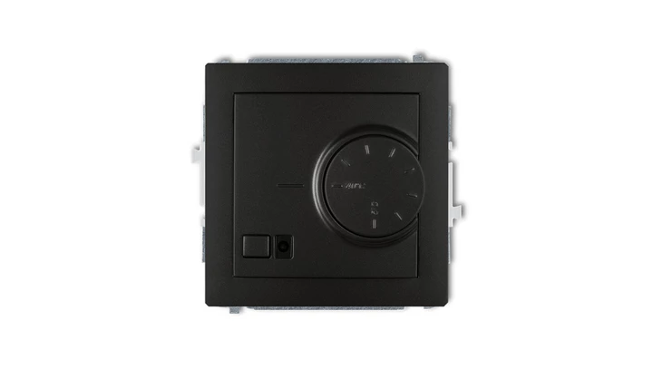 DECO Regulator temperatury elektroniczny z czujnikiem podpodłogowym czarny mat 12DRT-1