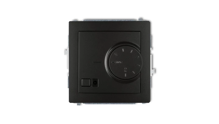 DECO Regulator temperatury elektroniczny z czujnikiem powietrznym czarny mat 12DRT-2