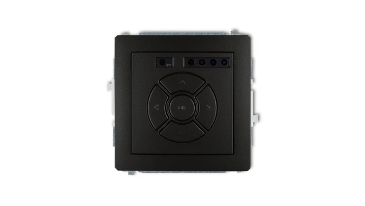 DECO Sterownik roletowy elektroniczny (przycisk strefowy) czarny mat 12DSR-5