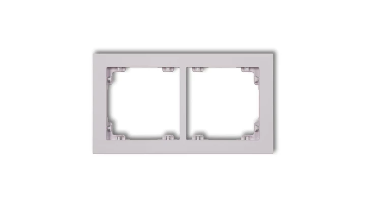DECO Ramka podwójna DECO Pastel Matt liliowy 41DR-2