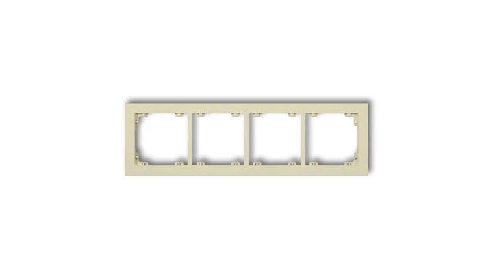 DECO Ramka poczwórna DECO Pastel Matt orzech ziemny 44DR-4