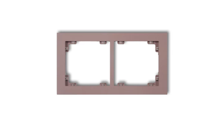 DECO Ramka podwójna DECO Pastel Matt lawendowy 42DR-2