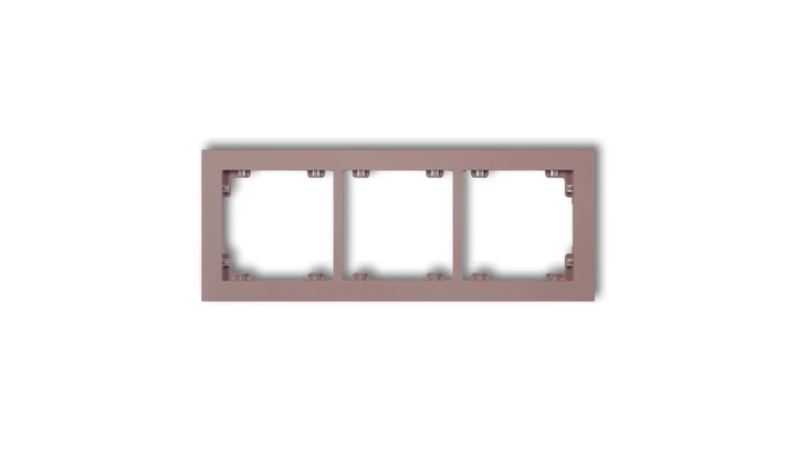 DECO Ramka potrójna DECO Pastel Matt lawendowy 42DR-3