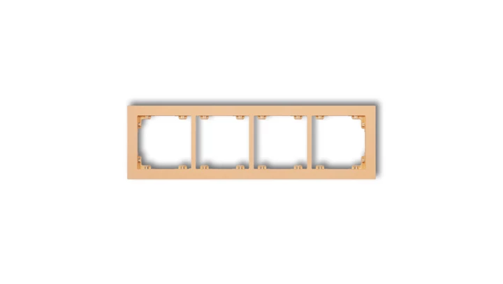 DECO Ramka poczwórna DECO Pastel Matt brzoskwiniowy 45DR-4