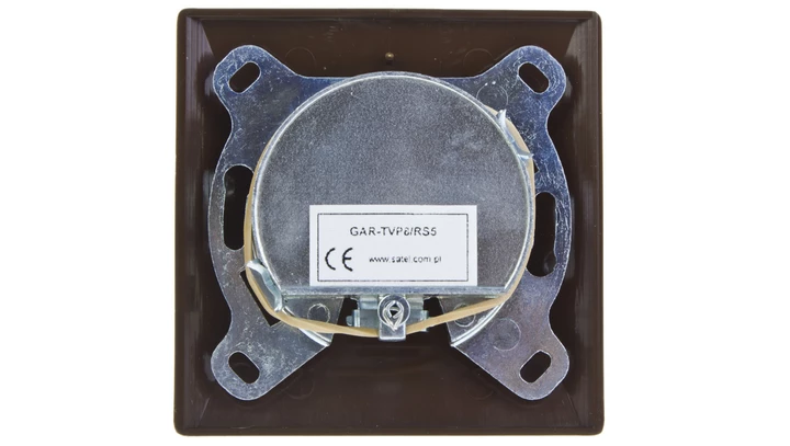 AKCENT Gniazdo antenowe RTV końcowe 2,5-3dB brązowe GPA-AK/24