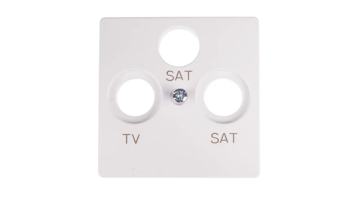 Simon 82 Pokrywa gniazda antenowego RTV/SAT/SAT biała 82038-30