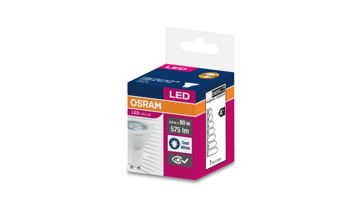 Żarówka LED VALUE PAR16 80 GU10 6,9W 575lm 4000K 840 36st. 4058075198791
