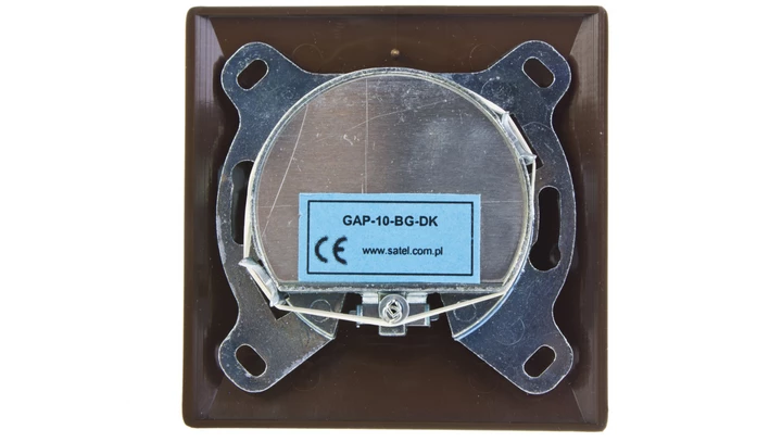 AKCENT Gniazdo antenowe RTV przelotowe 10dB brązowe GPA-10AP/24