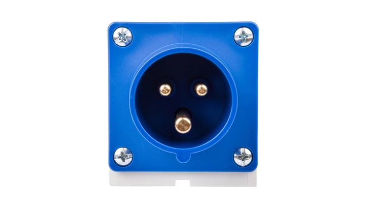 Wtyczka odbiornikowa 16A 3P 230V niebieska IP44 513-6