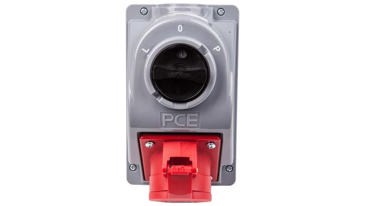 Gniazdo stałe z wyłącznikiem L-0-P 32A 4P 400V IP44 COMBO-POL 960624401W