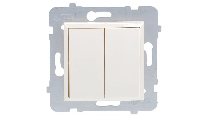 ARIA Łącznik dwugrupowy świecznikowy ecru ŁP-2U/m/27